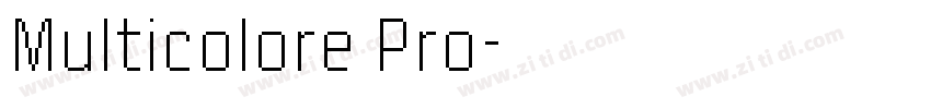 Multicolore Pro字体转换